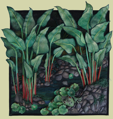 Image of quilt titled “Hide and Seek” by Diane Chaudiere